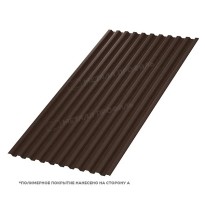 Изображение товара Профнастил стеновой C-21х1000 VALORI 0.5 Brown (Коричневый)