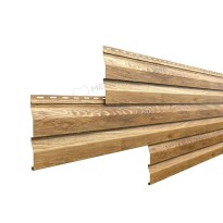 Изображение товара Металлический сайдинг Корабельная доска ECOSTEEL текстурированный ЗолотойДуб