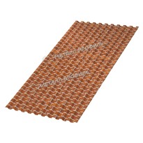 Изображение товара Профнастил кровельный С-21x1000 ECOSTEEL 0.5 Кирпич
