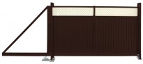 Изображение товара Ворота откатные Estet Plus 2,0х3,5 RAL 8017/1014