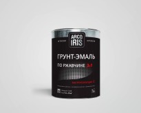 Изображение товара Грунт-эмаль алкидная 3в1 шоколадная RAL 8017 0,9 кг б/сохн ARCO IRIS