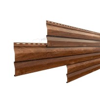 Изображение товара Металлический сайдинг Корабельная доска ECOSTEEL текстурированный Мореный Дуб