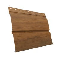 Изображение товара Металлический сайдинг Квадро Брус Print Elite Golden Wood