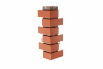 Изображение товара Наружный угол кирпич клинкерный (красный), 0,45х0,16м