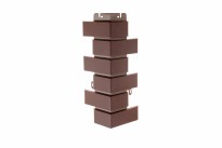 Изображение товара Наружный угол кирпич клинкерный (коричневый), 0,45х0,16м