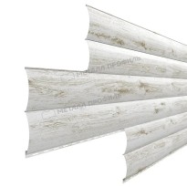 Изображение товара Металлический сайдинг Woodstock Волна ECOSTEEL Беленый Дуб
