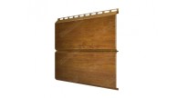 Изображение товара Металлический сайдинг Экобрус Print Premium double Golden Wood