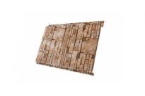 Изображение товара Металлический сайдинг Вертикаль Classic Drap TwinСolor Sand Stone