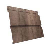 Изображение товара Металлический сайдинг Квадро Брус Print Premium Almond Wood