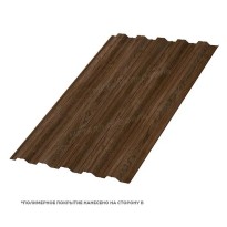 Изображение товара Профнастил стеновой НС-35x1000 ECOSTEEL матовый 0.5 Мореный Дуб