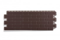 Изображение товара Панель кирпич клинкерный (коричневый), 1,22х0,44м