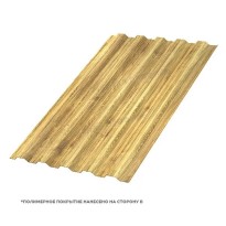Изображение товара Профнастил стеновой НС-35x1000 ECOSTEEL двусторонний 0.5 ЗолотойДуб