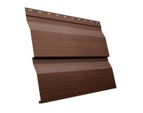 Изображение товара Металлический сайдинг Корабельная доска Print Elite Choco Wood