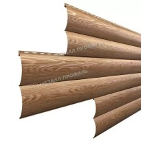 Изображение товара Металлический сайдинг Woodstock Трапеция ECOSTEEL Кедр