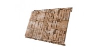 Изображение товара Металлический сайдинг Вертикаль Classic Print Elite Sand Stone