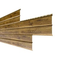 Изображение товара Металлический сайдинг Lбрус XL Накатка ECOSTEEL текстурированный Дуб