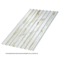 Изображение товара Профнастил кровельный МП-20x1100 ECOSTEEL двусторонний  0.5 Беленый Дуб