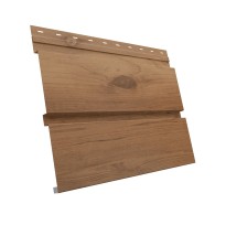 Изображение товара Металлический сайдинг Квадро Брус Print Elite Nut wood