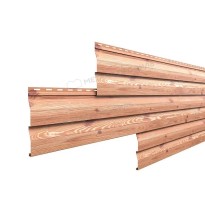 Изображение товара Металлический сайдинг Корабельная доска ECOSTEEL матовый Золотой орех