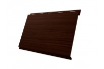 Изображение товара Металлический сайдинг Вертикаль Classic Drap TwinСolor Choco Wood