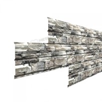 Изображение товара Металлический сайдинг Lбрус ECOSTEEL Белый Камень