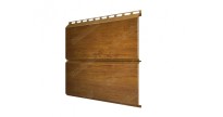 Изображение товара Металлический сайдинг Экобрус Print Elit double Golden Wood