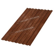 Изображение товара Профнастил стеновой МП-20х1100 ECOSTEEL 0.5 Мореный Дуб
